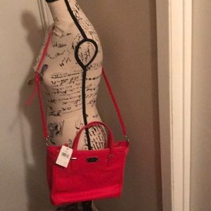 Red kate spade bag and wallet combo